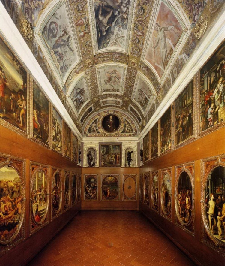 Фото кабинета  Франческо I Медичи в Палаццо Веккьо