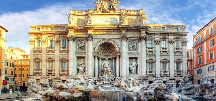 Фонтан де Треви в Риме - описание величесвенного сооружения