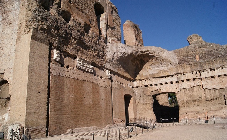 Достопримечательности Рима - знаменитые античные бани - термы Каракаллы