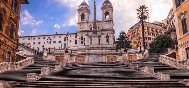 Испанская лестница на карте Рима - описание достопримечательности