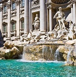 Достопримечательности Рима - знаменитый фонтан Треви