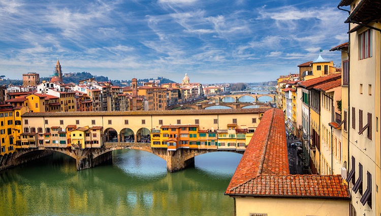 Смотровая площадка моста Понте Веккьо - фото с описанием